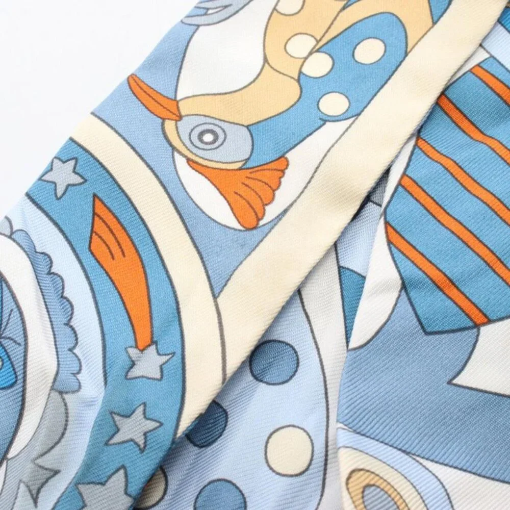 Hermes Scarf Twill les Murmures de la Foret Silk - Picture 6 of 6